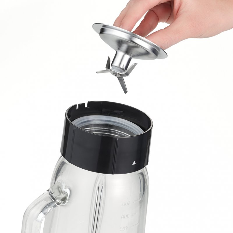 Severin SM 3734 blender 1 L Mélangeur de table 500 W Noir, Acier inoxydable