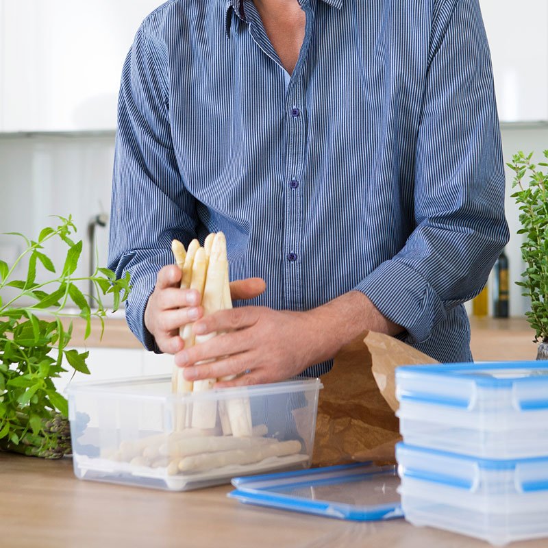 EMSA CLIP & CLOSE Rectangular Box 3.7 L Blue, Transparent 1 pc(s)