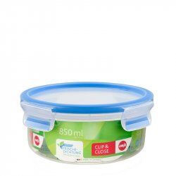 EMSA Clip & Close Round Bowl 0.85 L Blue, Transparent 1 pc(s)