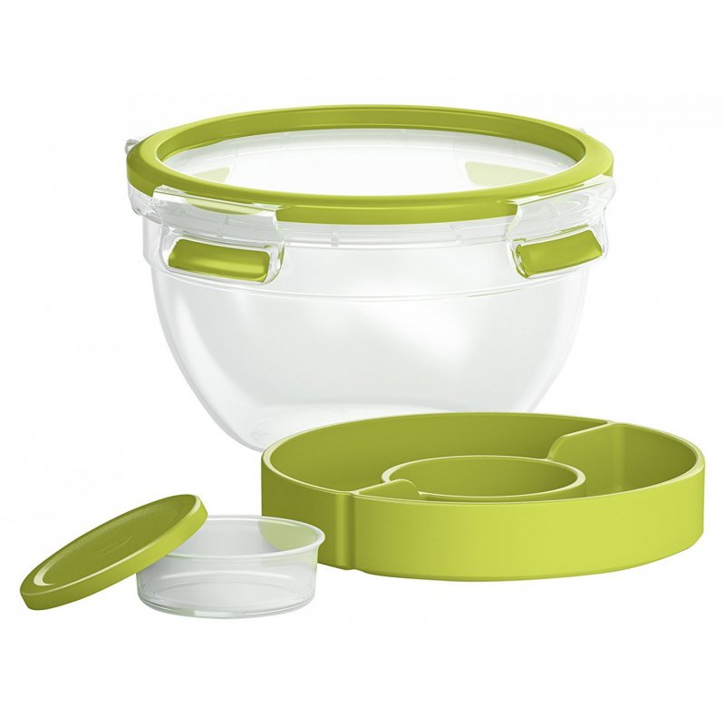 EMSA 518097 lunch box Lunch container 1 L Polypropylene (PP), Thermoplastic elastomer (TPE) Green, Transparent 1 pc(s)