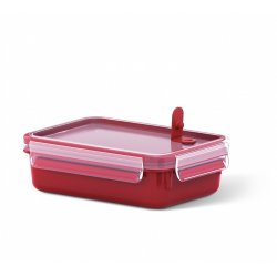 EMSA CLIP & MICRO Rectangular Box 1.2 L Red, Transparent 1 pc(s)