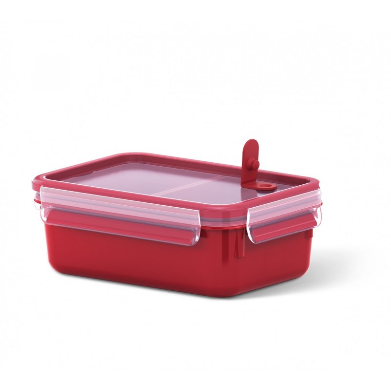 EMSA CLIP & MICRO Rectangular Box 1 L Red, Transparent 1 pc(s)