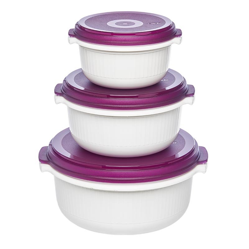 EMSA Micro Family Rond Régler Mûre, Blanc 3 pièce(s)