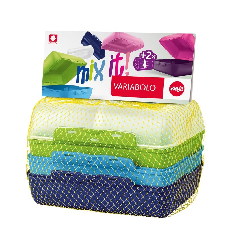 EMSA Variabolo Lunch box set Polypropylene (PP) Multicolour 2 pc(s)