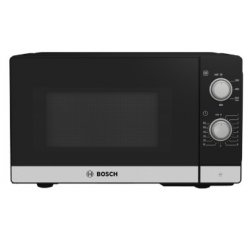 Bosch Serie 2 FFL020MS2 microwave Countertop Solo microwave 20 L 800 W Black, Stainless steel