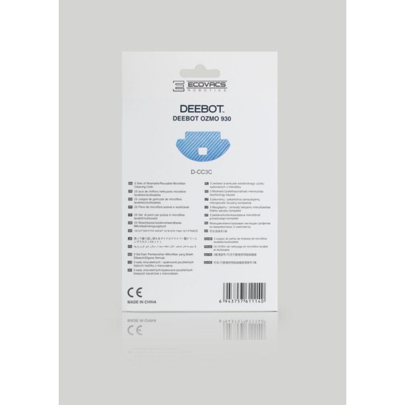 Ecovacs D-CC3C vacuum accessory/supply Robot vacuum Mop pad