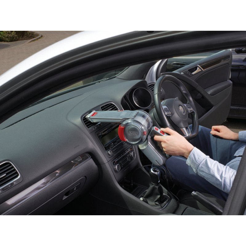 Black & Decker PV1200AV aspirateur de table Gris, Rouge, Transparent