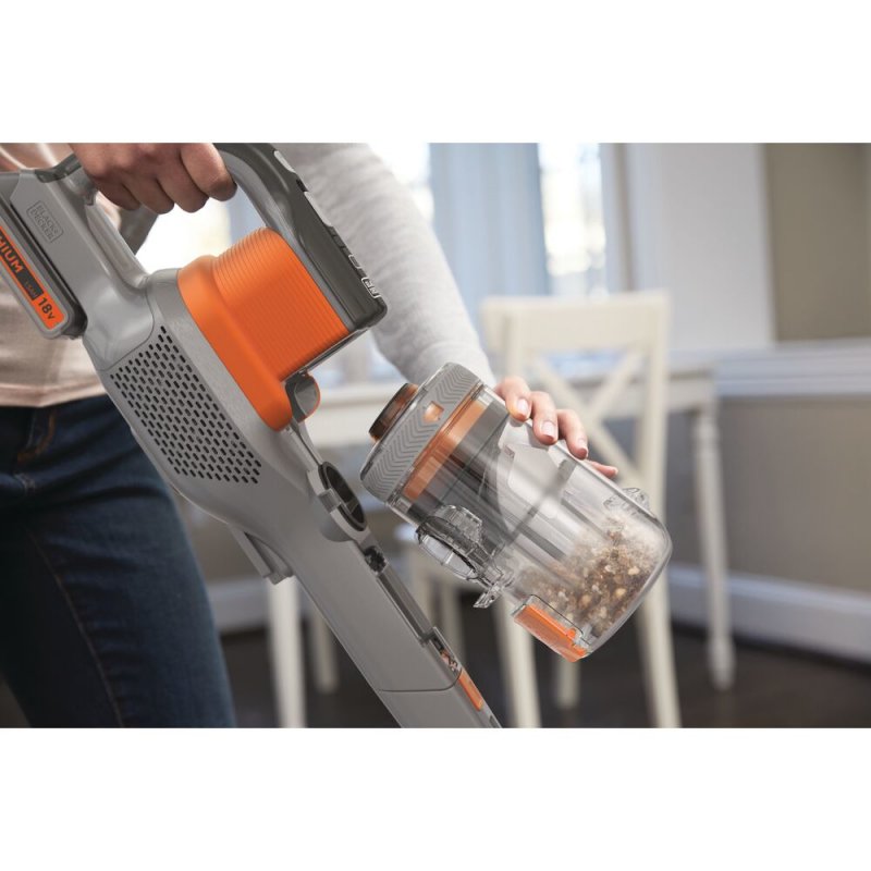 Black & Decker BHFEV182C handheld vacuum Orange, Titanium Bagless