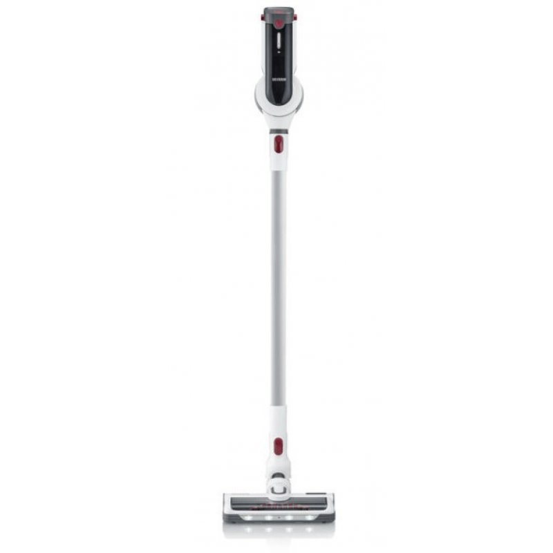 Severin HV 7166 aspirateur balai et balai électrique Batterie Sec HEPA Sans sac 0,4 L 400 W Rouge, Blanc 2500 Ah