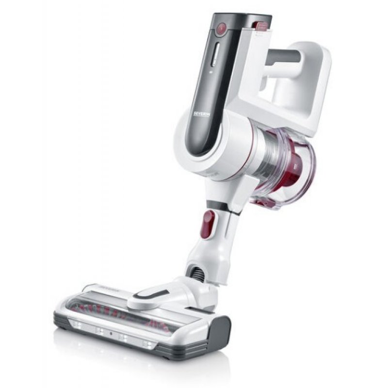 Severin HV 7166 stick vacuum/electric broom Battery Dry HEPA Bagless 0.4 L 400 W Red, White 2500 Ah