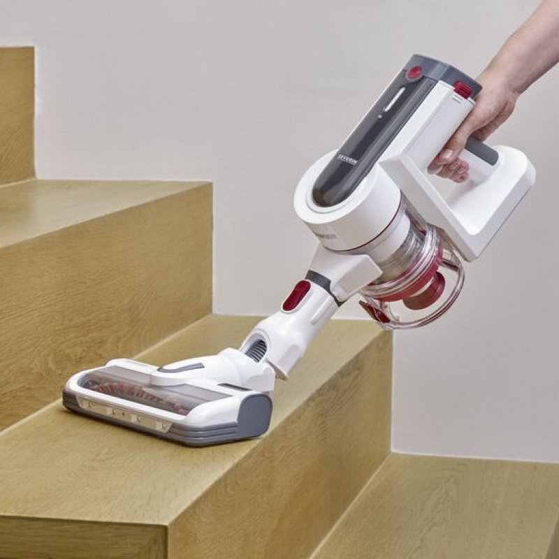 Severin HV 7166 stick vacuum/electric broom Battery Dry HEPA Bagless 0.4 L 400 W Red, White 2500 Ah