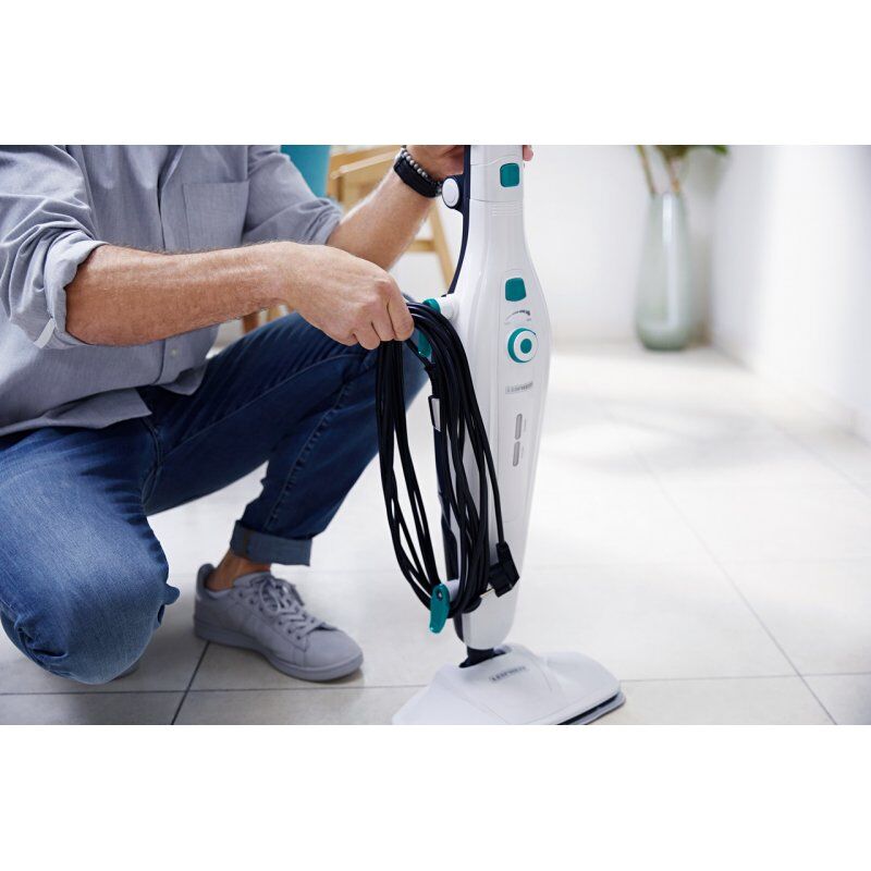 Leifheit CleanTenso Steam mop 0.55 L 1200 W Turquoise, White