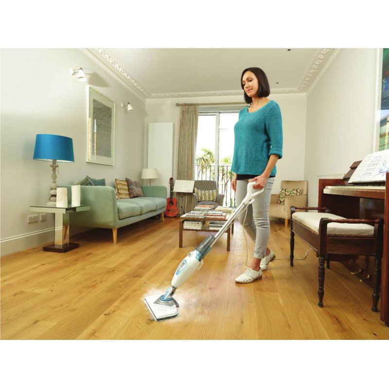 Black & Decker FSM1616 steam cleaner Steam mop 1600 W White