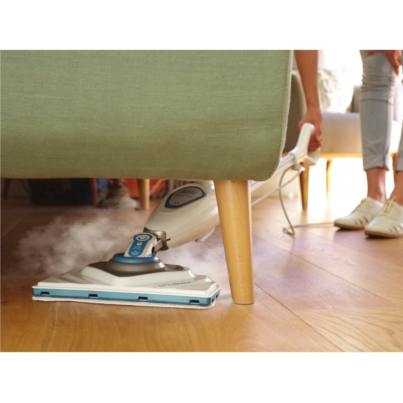Black & Decker FSM1616 nettoyeur vapeur Steam mop 1600 W Blanc