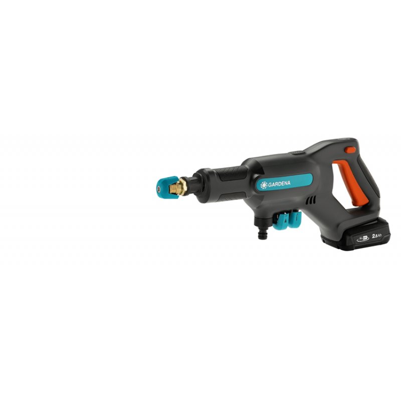 Gardena AquaClean 24/18V P4A pressure washer Compact Battery 250 l/h Black, Blue, Orange