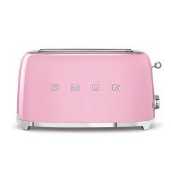 Smeg Four Slice Toaster Pink TSF02PKEU