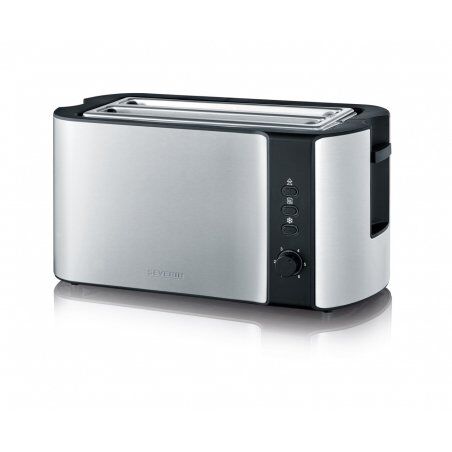 Severin AT 2590 toaster 2 slice(s) 1400 W Black, Silver