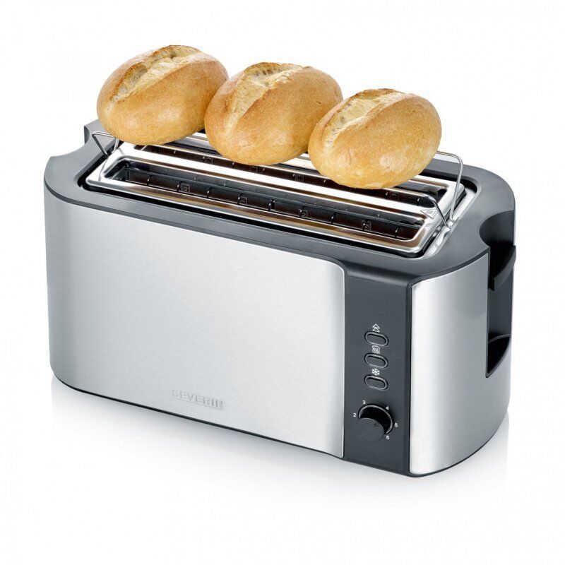 Severin AT 2590 toaster 2 slice(s) 1400 W Black, Silver