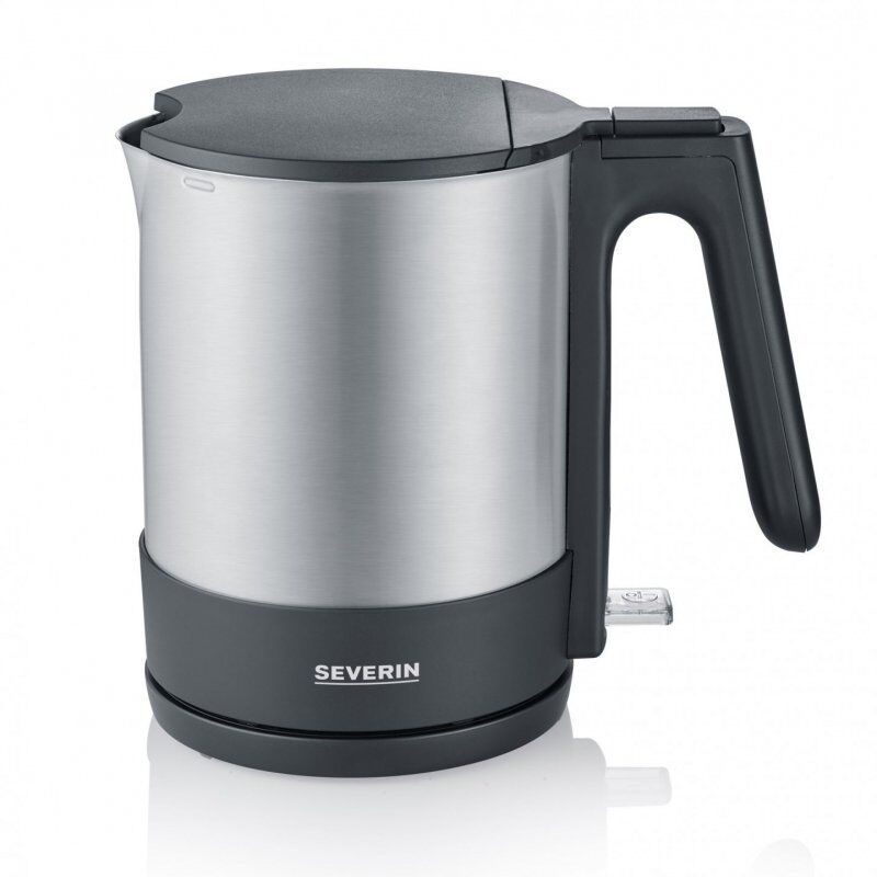 Severin WK 3409 electric kettle 1.7 L 2200 W Black, Stainless steel