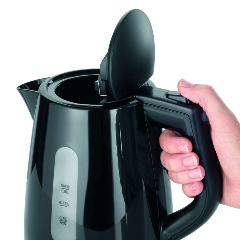 Severin WK 3410 electric kettle 1 L 2200 W Black
