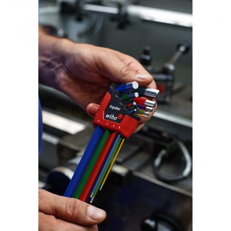 Wiha 41979 Clé hexagonale Set de clé allen/hexagonale forme de l Métrique 9 pièce(s)