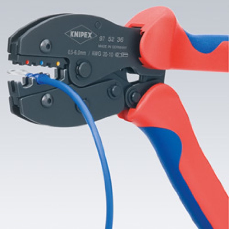 Knipex PreciForce Pince à sertir Noir, Bleu, Rouge