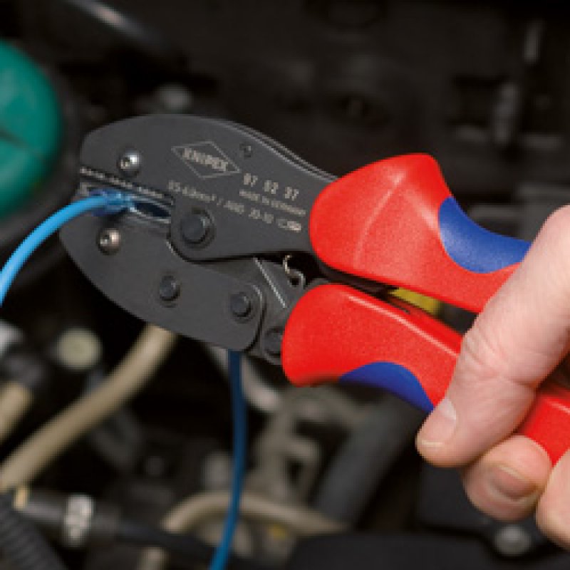 Knipex PreciForce Pince à sertir Noir, Bleu, Rouge