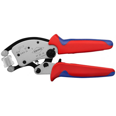 Knipex Twistor16 Crimping tool Black, Blue, Red, Silver