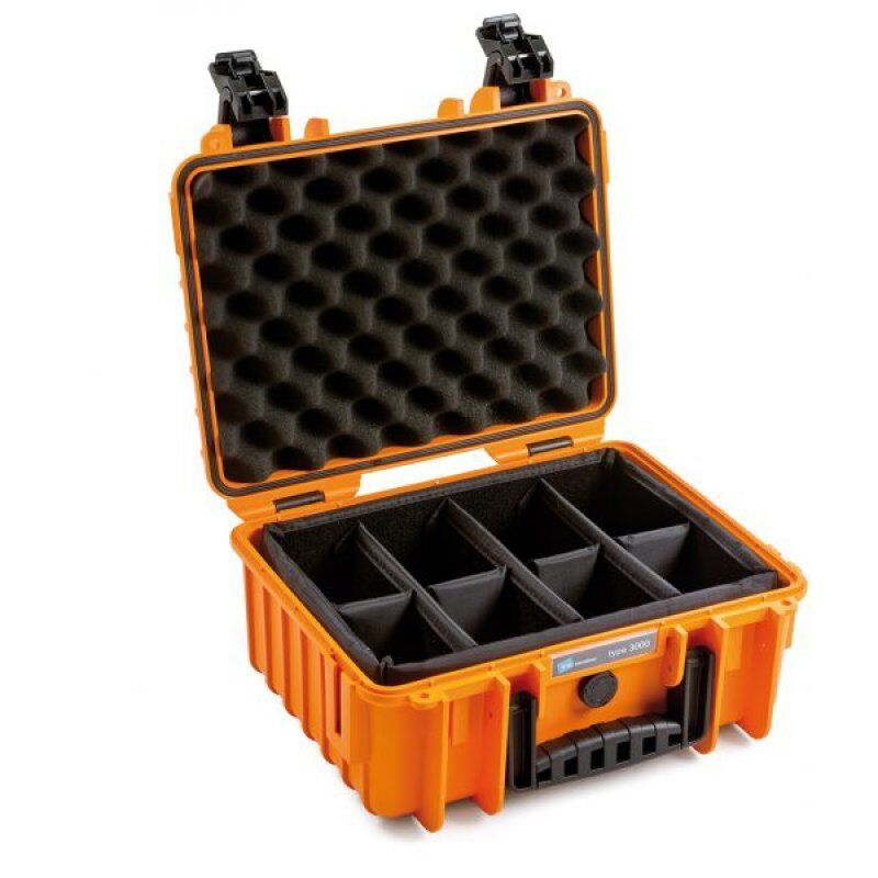 B&W 3000/O/SI tool storage case Orange Polypropylene (PP)