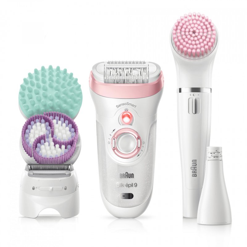 Braun Silk-épil 9 Silk-épil Beauty Set 9 9-995 Deluxe 9-in-1 Cordless Wet & Dry Hair Removal - Epilator, Shaver, Exfol
