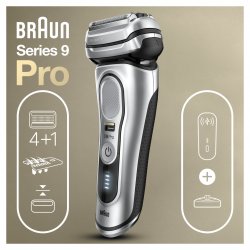 Braun Series 9 Pro 81744531 rasoir pour homme Rasoir à grille Tondeuse Argent