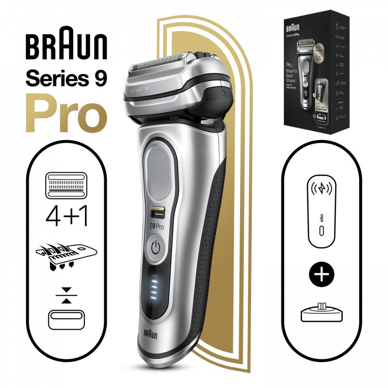 Braun Series 9 Pro 81744531 rasoir pour homme Rasoir à grille Tondeuse Argent