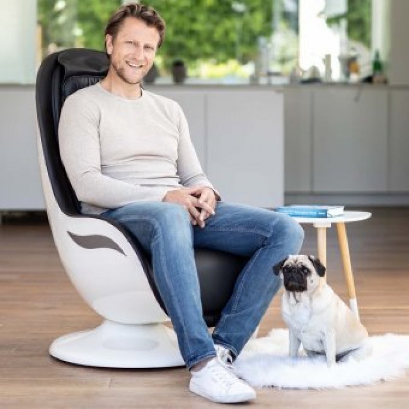 Medisana RS 650 Lounge Chair masseur Dos, Fessiers, HIPS, Cou, Épaules, Thighs, Taille Noir, Blanc