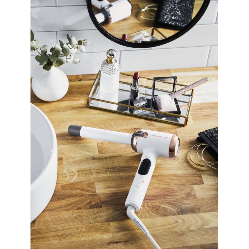 Rowenta Ultimate Experience CF4310F0 brosse soufflante et fer à lisser Fer à boucler À chaleur Blanc 1,8 m