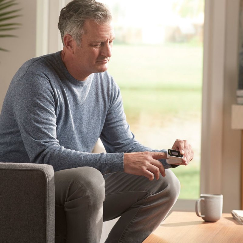 Braun YK-81CEU pulse oximeter Black, Stainless steel