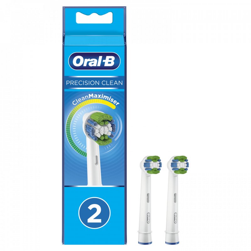 Oral-B Precision Clean 80338441 toothbrush head 2 pc(s) Blue, Green, White