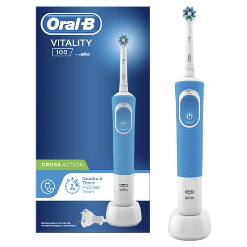 Oral-B Vitality 100 Blue Cross Action Brosse À Dents Électrique Par Braun