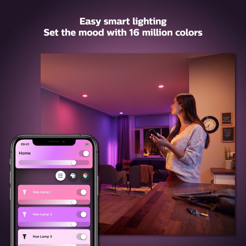 Philips Hue White and Color ambiance A60 - Ampoule connectée E27 - 800 (lot de 2)