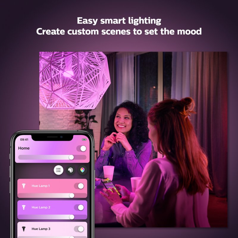 Philips Hue White and Color ambiance A60 - Ampoule connectée E27 - 800 (lot de 2)