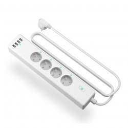 MERO MSS425F Smart Wi-Fi Power Strip | 4 AC +4 USB