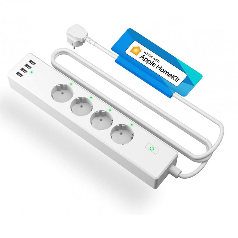 MERO MSS425F Smart Wi-Fi Power Strip | 4 AC +4 USB