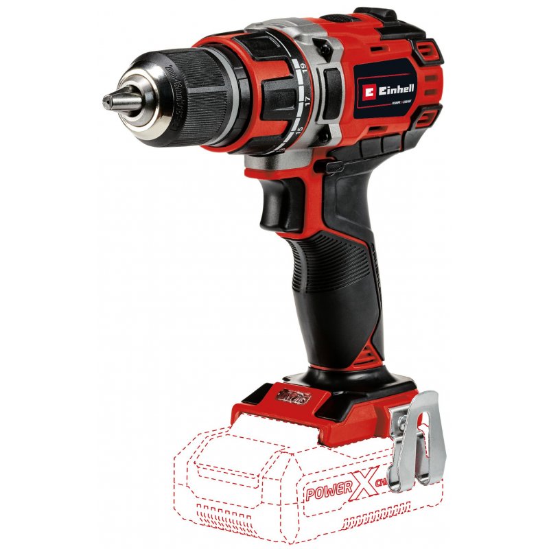 Einhell TE-CD 18/50 Li BL Solo 1800 tr/min Sans clé 1,14 kg