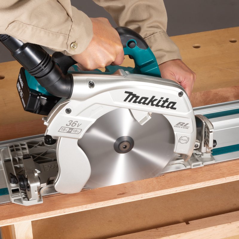 Makita DHS900Z scie circulaire portative 23,5 cm Bleu, Gris 4500 tr/min