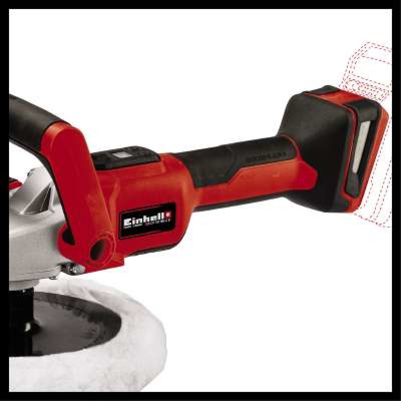 Einhell CE-CP 18/180 Li E-Solo Ponceuse à disque 3000 tr/min Noir, Rouge