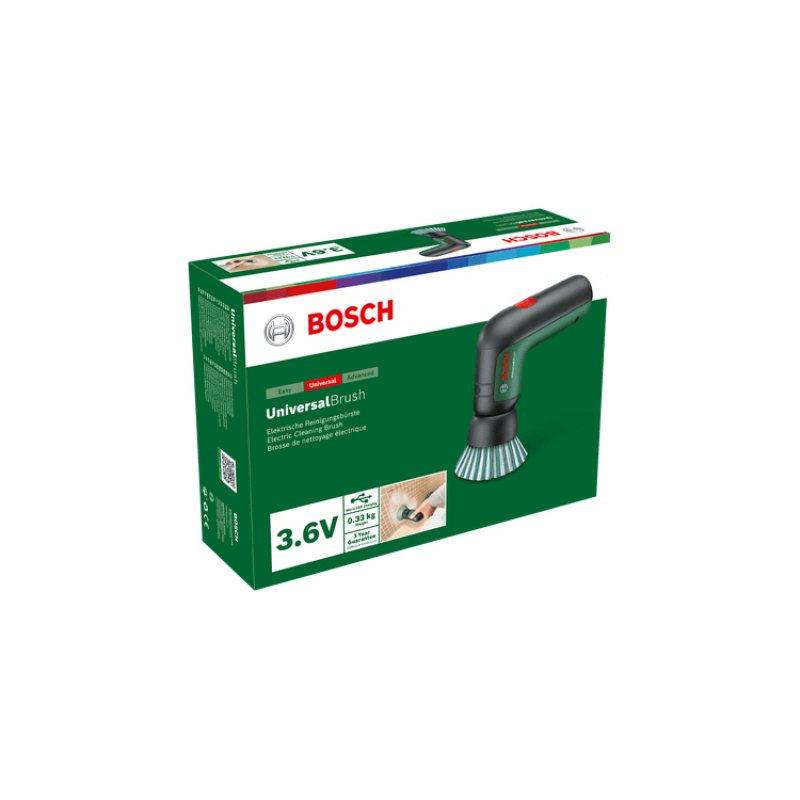 Bosch 0 603 3E0 000 electric scrub brush Black Battery Lithium-Ion (Li-Ion)