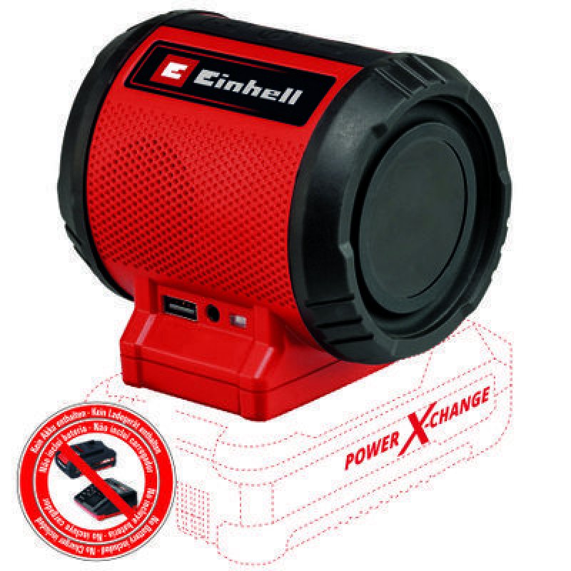 Einhell TC-SR 18 Li BT - Solo Black, Red 3 W