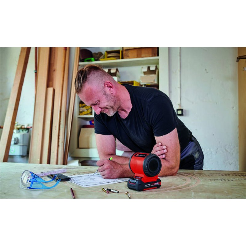 Einhell TC-SR 18 Li BT - Solo Black, Red 3 W