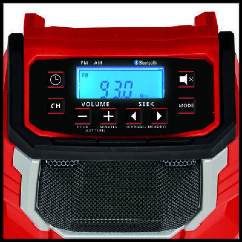Einhell TC-RA 18 Li BT Portable Numérique Noir, Rouge