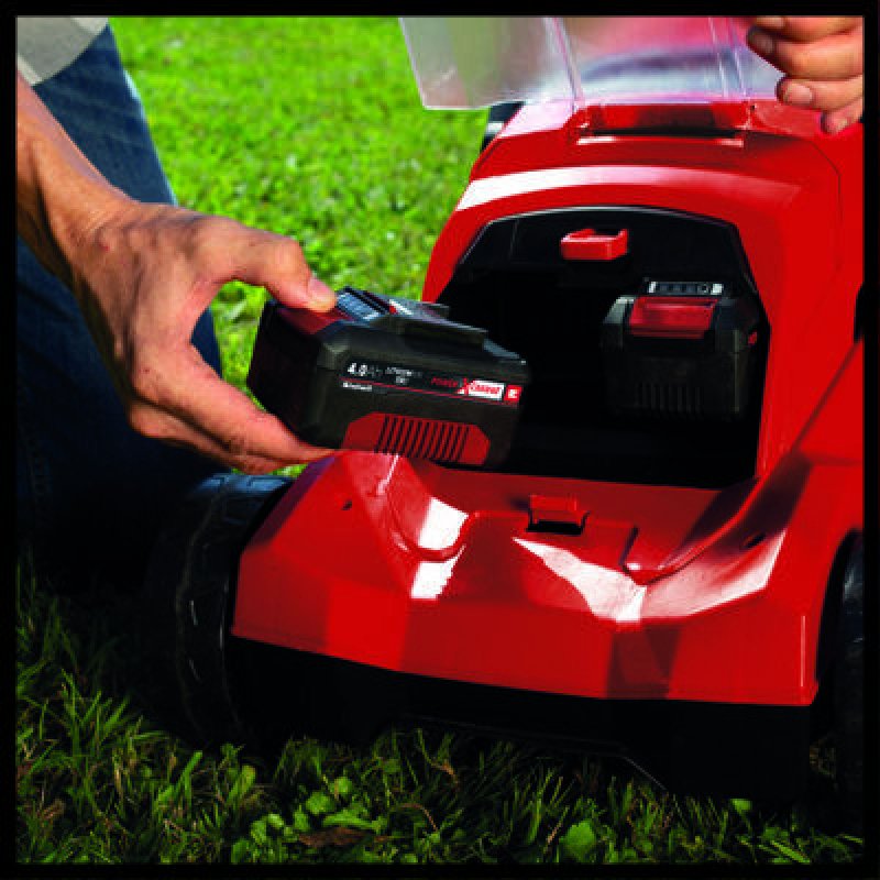 Einhell GE-CM 36/41 Li - Solo tondeuse à gazon Marcher derrière un tracteur tondeuse Batterie Noir, Rouge