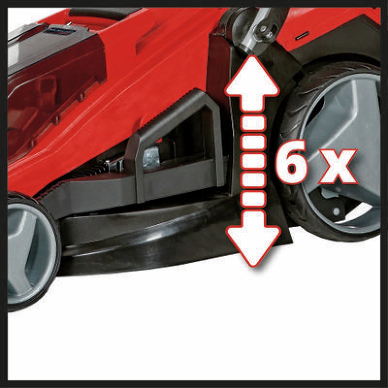Einhell GE-CM 36/43 Li M-Solo tondeuse à gazon Tondeuse à gazon poussée Batterie Noir, Rouge